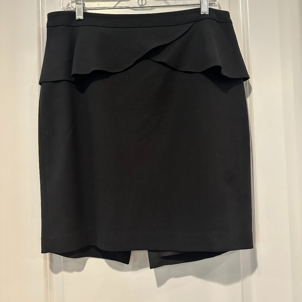 Express Black Peplum Pencil Skirt, Size 12